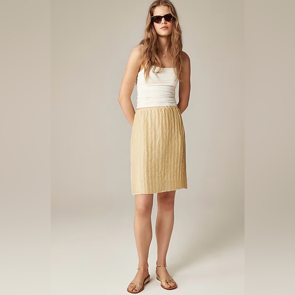 J. Crew Honey Linen Skirt